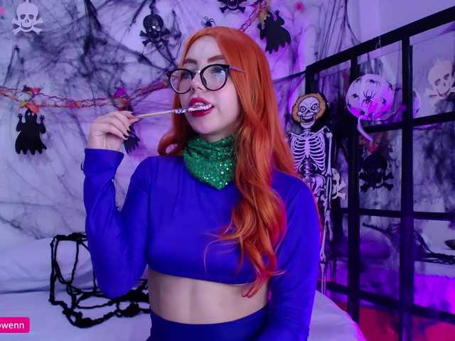 Foton Aliceowenn ♥Happy Halloween, come to my spooky room to enjoy my company trick or treat♥Control my domi 100tks in pvt @remain Anal plug in my asshole and dildo in my wet vagina @total