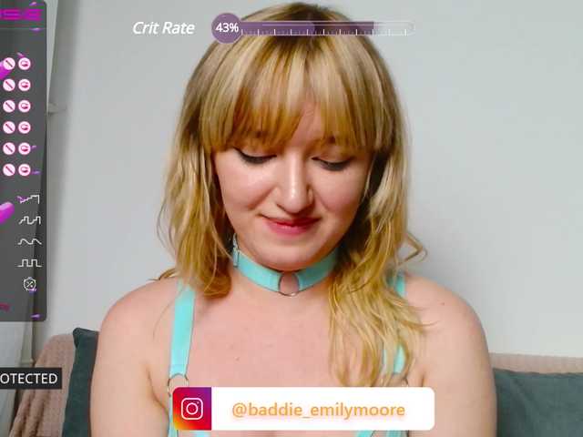 Foton emilymoore_ hello! 12 hours stream happy saturday @remain until u make me cum relax with me fav vibes 100125150175 PVT OPEN