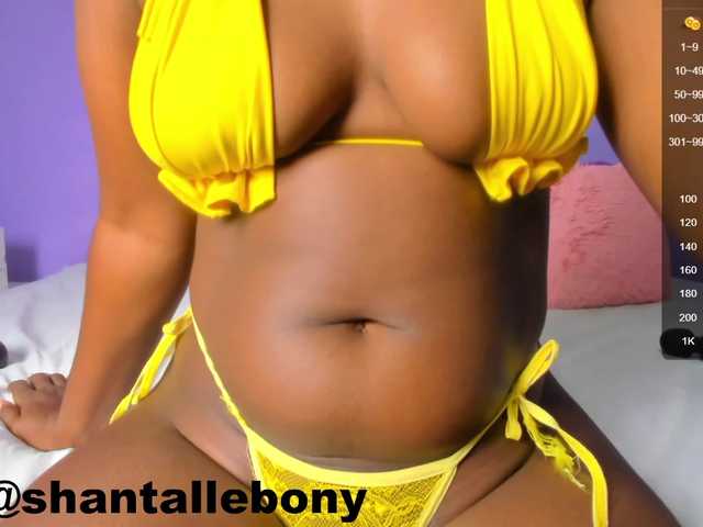 Foton ShantallEbony Hi guys!! Welcome ♥ lets break the rules, open your mouth and enjoy my big squirt! do not be shy. #bouncing #blowjob #anal #doublepenetation #ebony